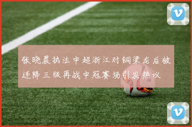 张晓晨执法中超浙江对铜梁龙后被连降三级再战中冠赛场引发热议